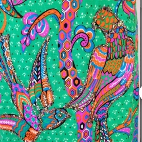 Malbe’ Original Vintage Skirt 60s Bird Print Mod Skirt - Picture 6 of 8